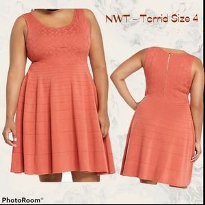 NWT Dark Peach Torrid Sweater Dress